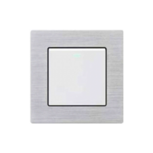 Bộ công tắt 1 nút nhấn 2 chiều cổ điển S2 series MÀU TRẮNG (C1A132)