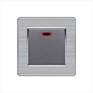 Bộ công tắc 20A có đèn báo cổ điển S2 series MÀU XÁM (C1A134)